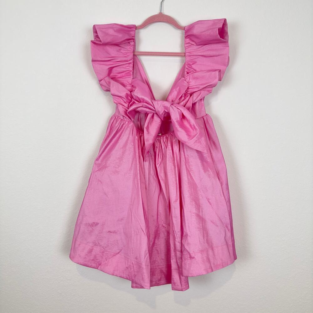 NWT For Love & Lemons Clementine Mini Dress in Pink Size M - Picture 5 of 9